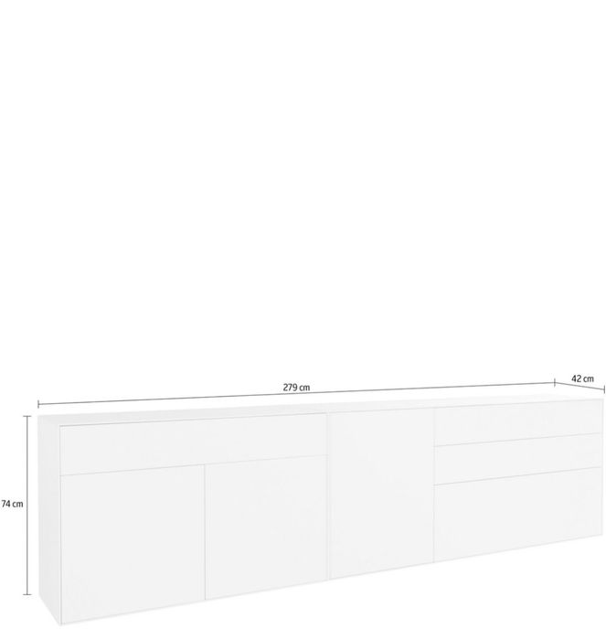 Comoda cu sertare & usi