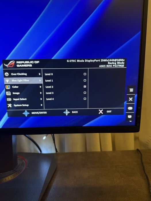 Геймърски монитор ASUS PG278QE 2k 165Hz GSYNC