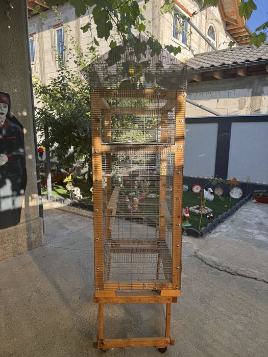 Cușca pasari , 2 compartimente