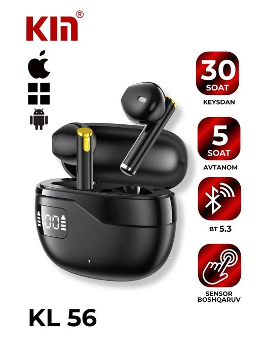 Kin Bluetooth quloqchinlar — sport va TWS seriyasi