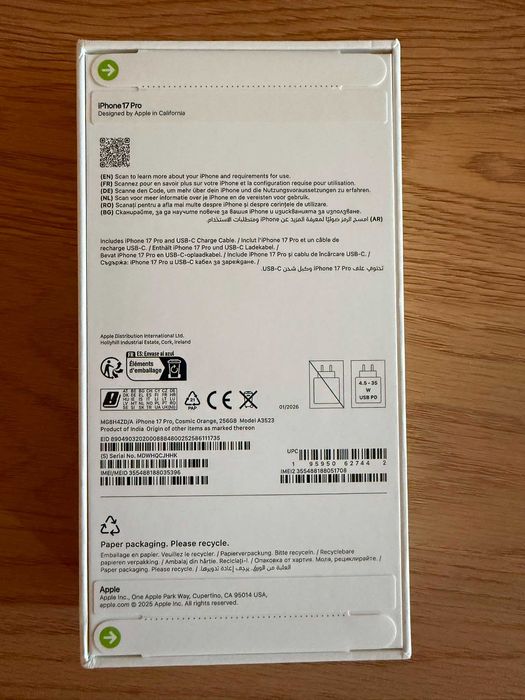 iPhone 17 pro 256gb
