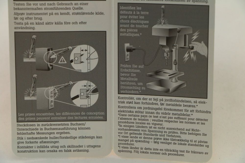 Тестер за напрежение до 1000V, джобен размер Fluke, Германия