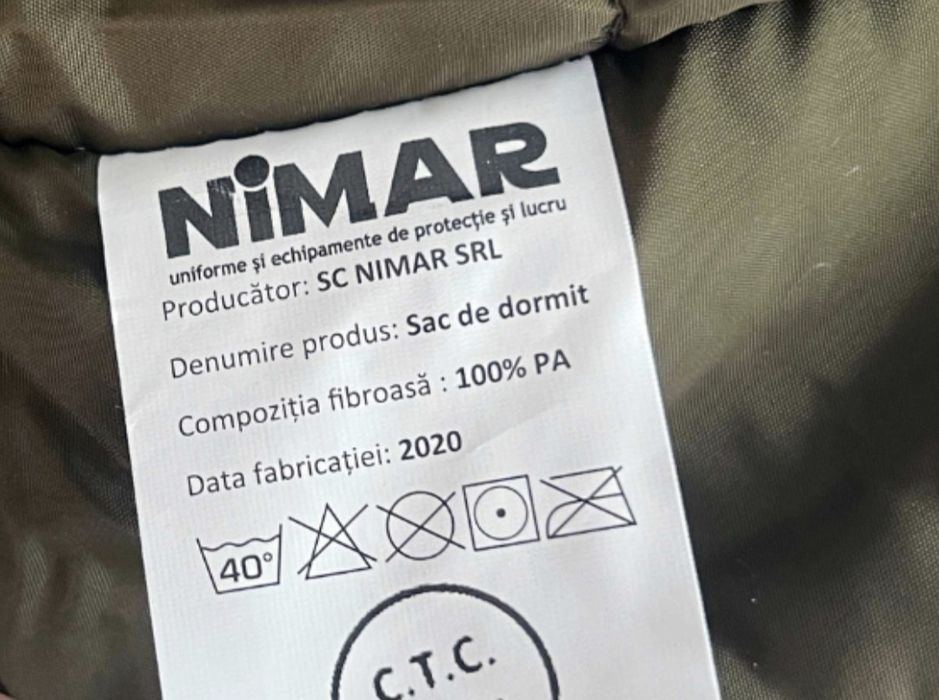 Vand sac militar de dormit nou