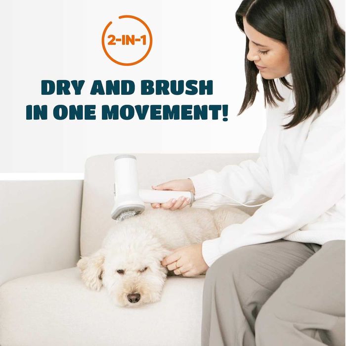 2 в 1 Сешоар и четка за домашни любимци KUUBIA