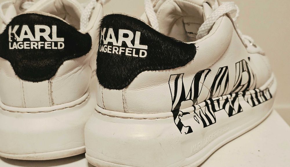 Adidaşi Karl Lagerfeld Kapri Zebra / Pony Hair - Platform Mărimea 37