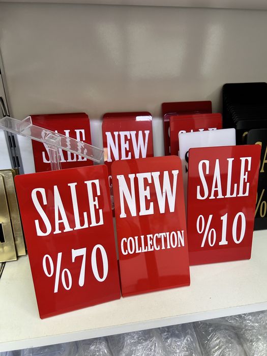 Таблички Sale, New collection