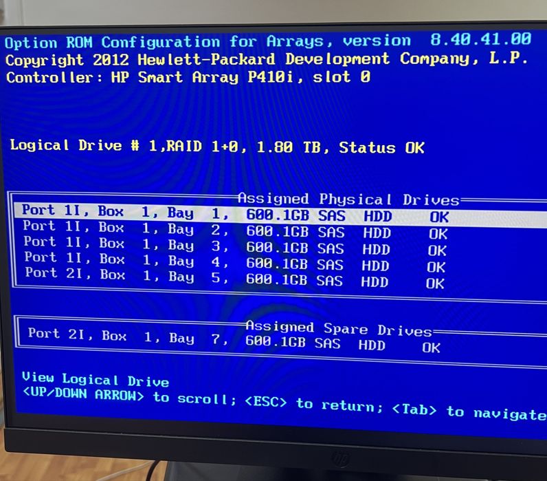 Server HP ProLiant ML350 G6 – 2x Xeon X5675 (12 cores) / 152GB RAM / 7x 600GB SAS / HP RDX