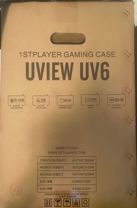 Carcasa PC 1st Player UView UV6 Black