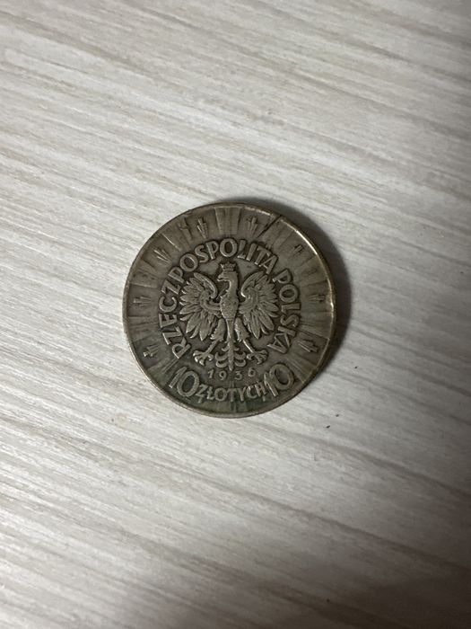 Moneda 10 zlotych din 1936