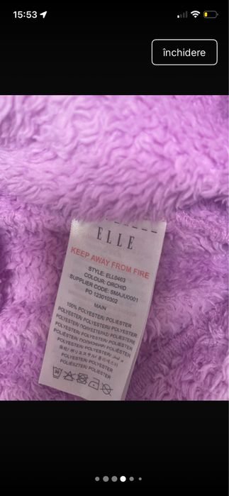 Blixa pufoasa ELLE, marime S,/M, culoare  superba