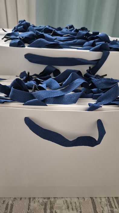 Пакет подарочный, белый картонный