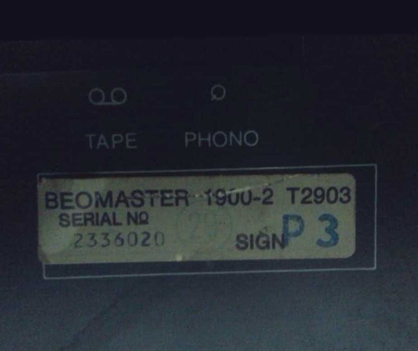 Bang Olufsen beomaster 1900-2