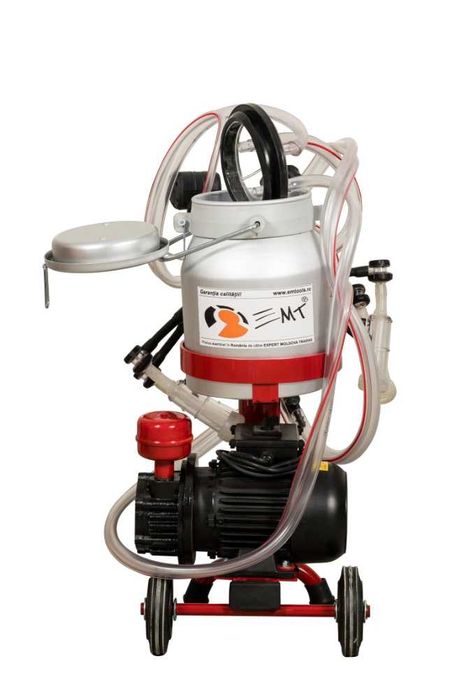 Aparat de muls oi si capre MICRO, 1 bidon aluminiu 10 litri, 2 posturi