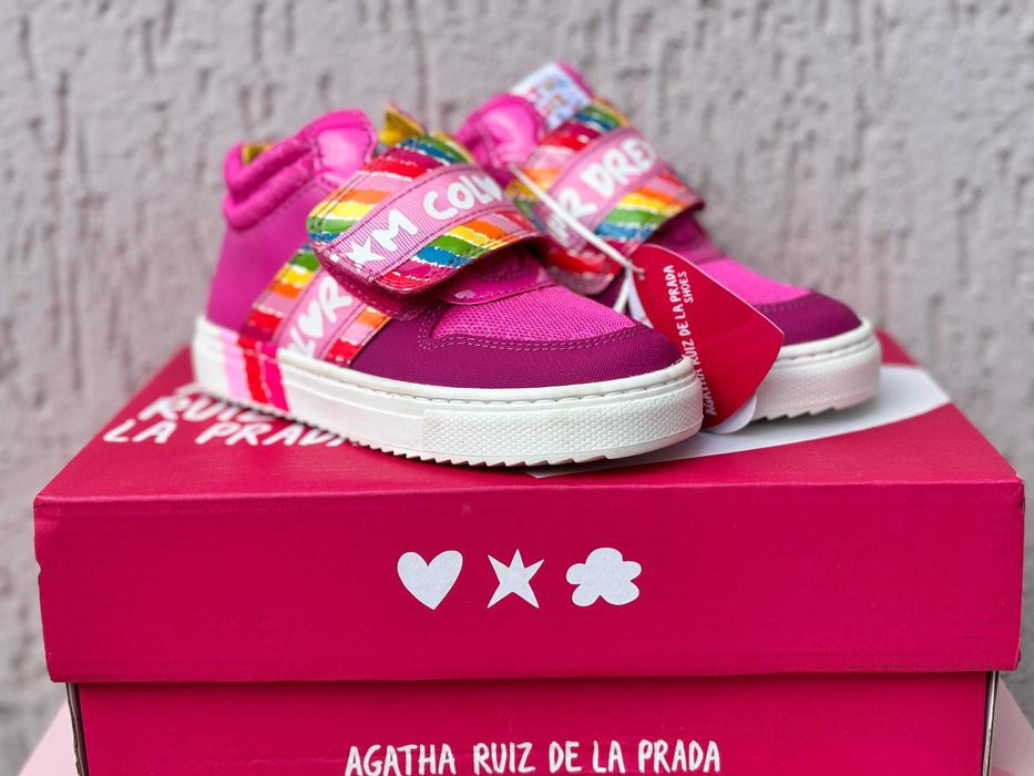 Sneakers fetițe Agatha Ruiz de la Prada noi, mărimea 25