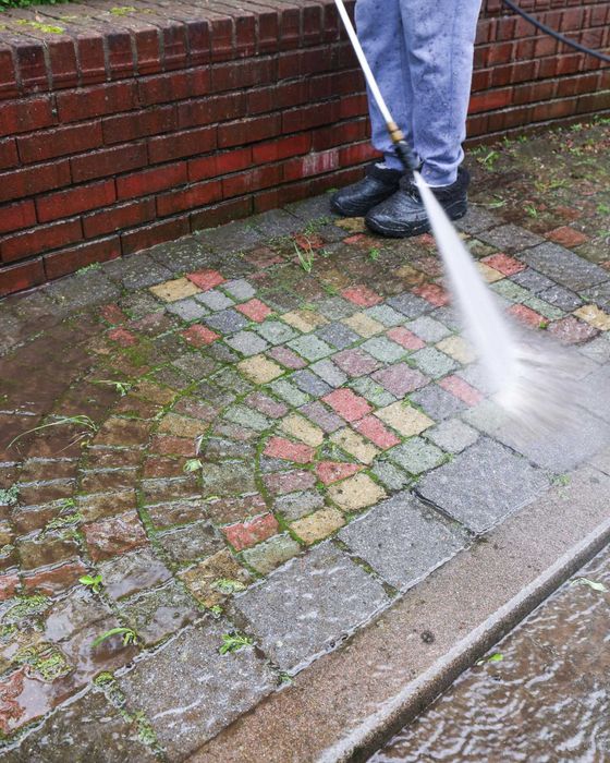Клининг. Очистка брусчатки, мойка тротуарной плитки,  стен, фасадов, к