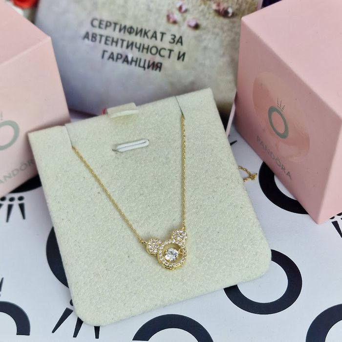 Колие Мики | златисто колие с кристали