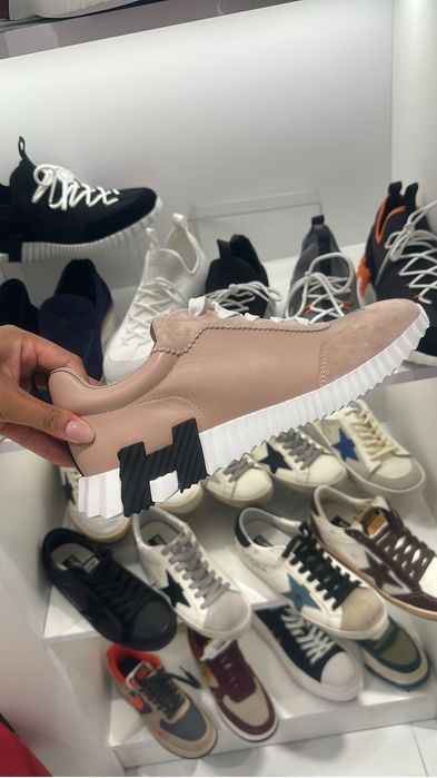 Adidasi hermes barbat piele naturala
