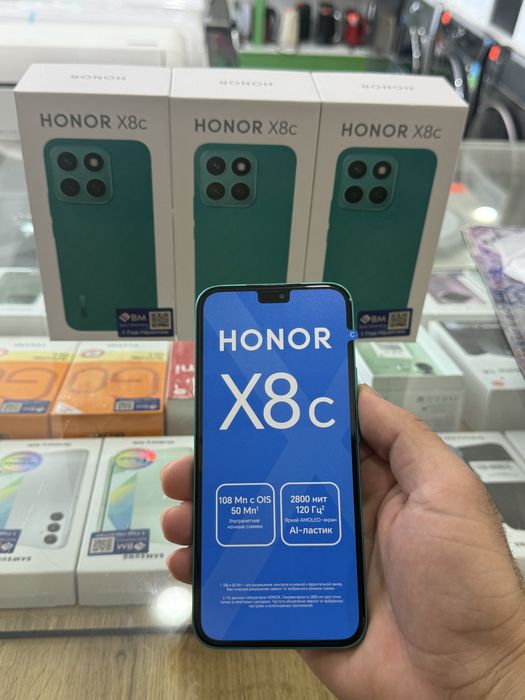Новые смартфон Honor X8c 8/128GB в рассрочку 12 мес ПАССПОРТ ПЛАСТИК