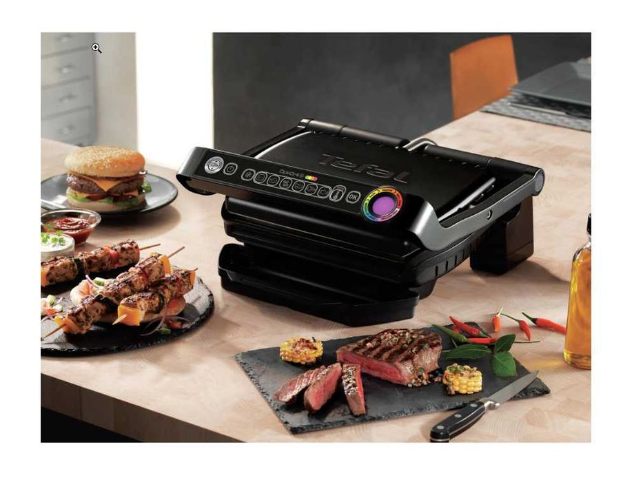 Gratar electric Tefal OptiGrill+ GC712834, 2000 W, 6 programe automate