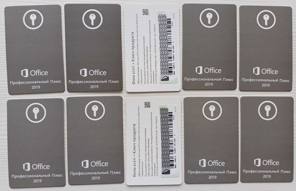 Бессрочный Office 2019 Professional Plus  Карта с ключом