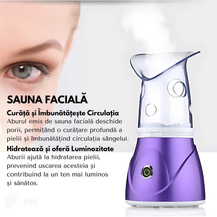 Sauna faciala, detasabila pentru deschierea si hidratarea porilor