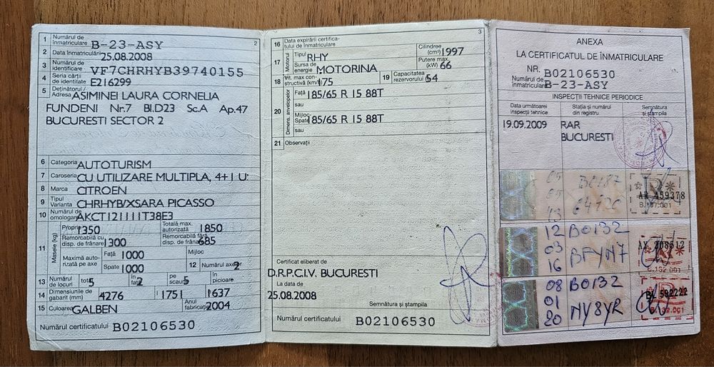 Vând Citroën Xsara Picasso