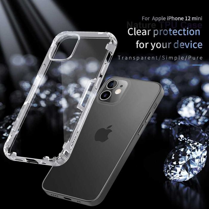 Силиконов гръб Nillkin Nature за iPhone 12 Mini, iPhone 12,12 Pro