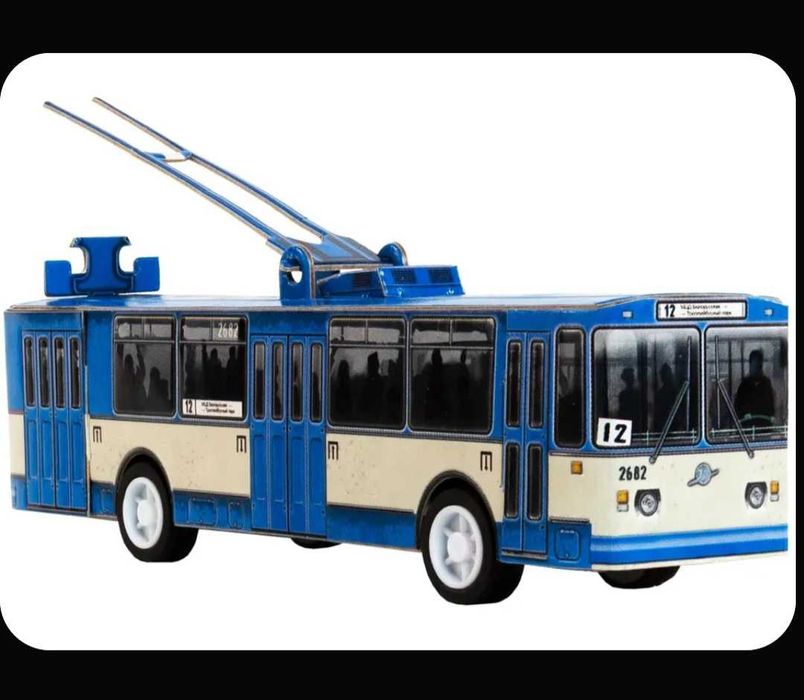TROLLEYBUS MODELI (kartondan yig'iladigan 3D pazl)