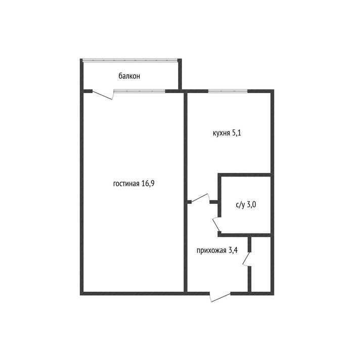 Продажа 1-комнатной квартиры