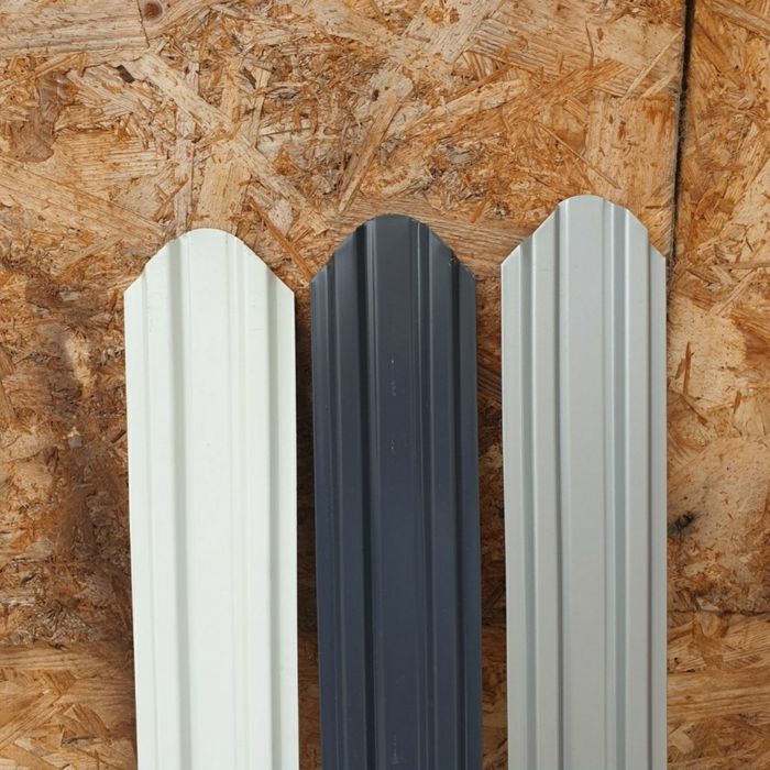 Vând șipcă metalică de gard gri mat,maro mat, și maro lucios 0,45 gr