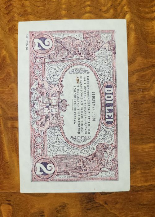 2 Lei 1938 UNC (necirculata)