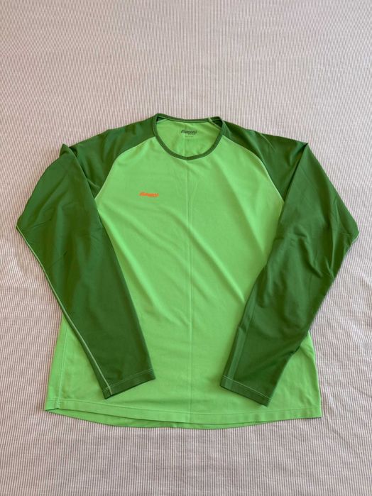 Продавам блуза Bergans Slingsby Long Sleeve, зелена, размер L – много добро състояние