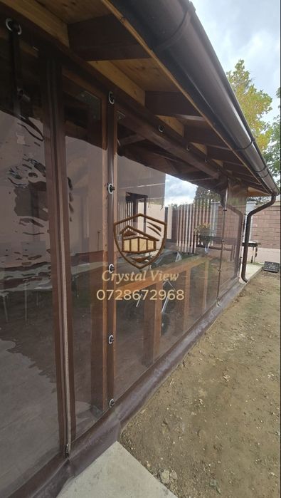 Închideri terase si foișoare cu folie transparentă