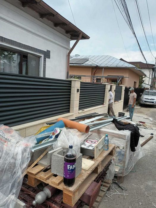 Garduri din sipca metalica, panou stil jaluzele, tabla, plasa si BCA