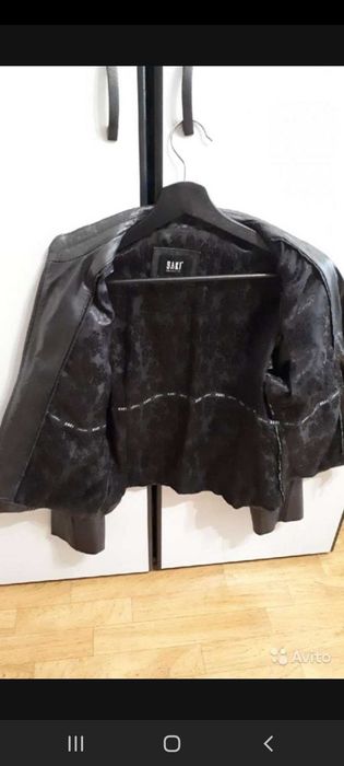 Куртка кожаная 44