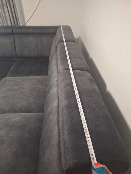 Canapea extensibila gri antracit