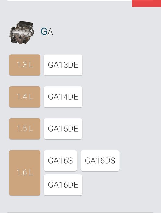 Катализатор Nissan Двигатель GA