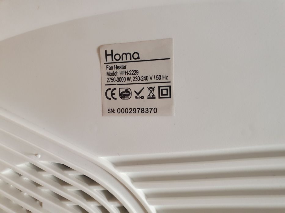Вентилаторна печка - Homa HFH-2229