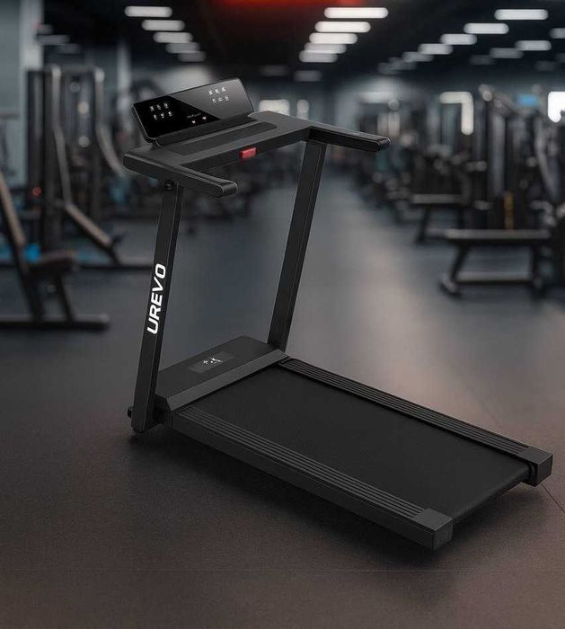 беговая дорожка UREVO. 2-в-1  скорость до 10-12 км/ч