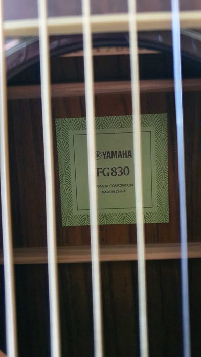 Акустична китара YAMAHA FG830 Tobacco Brown Sunburst