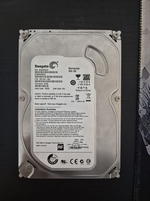 Seagate 500GB HDD