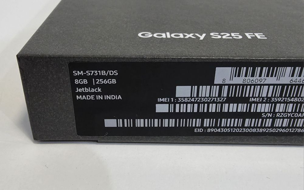 Galaxy S25 FE 5G 256GB. SIGILAT !! Black
