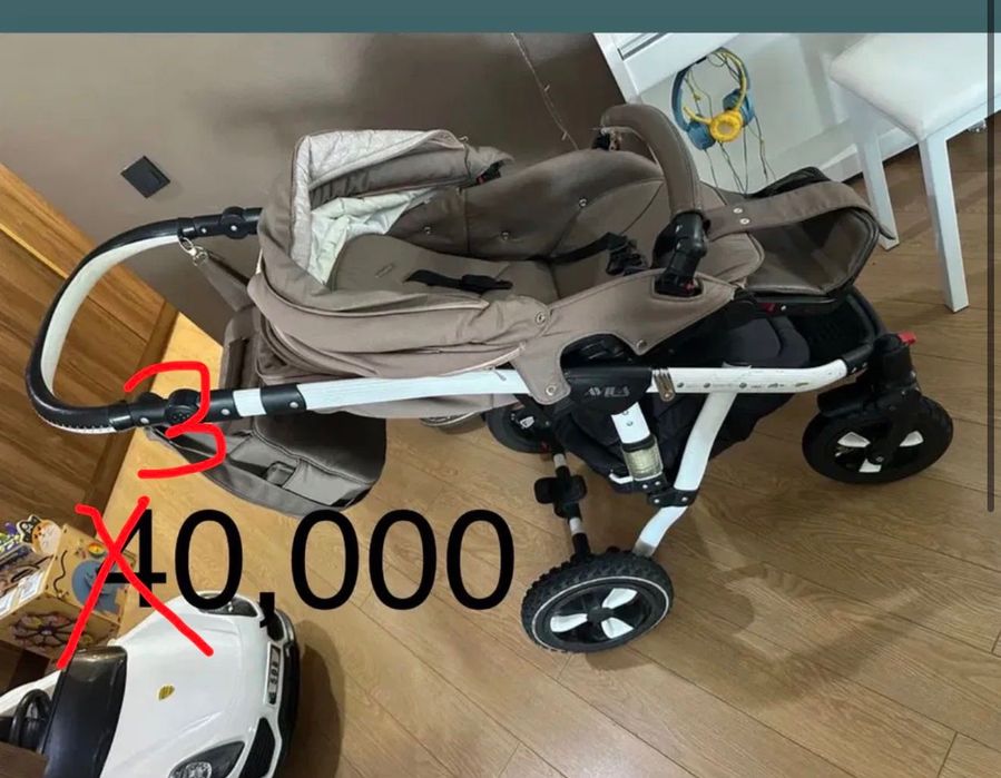 Коляска 40к , переноска для гор 35,000 машинка,