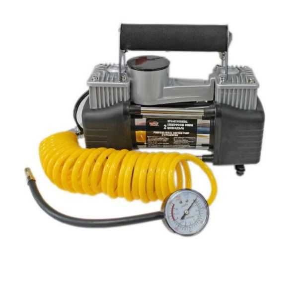 Компресор Голям Метален с 2 цилиндъра, Автокомпресор, 12V