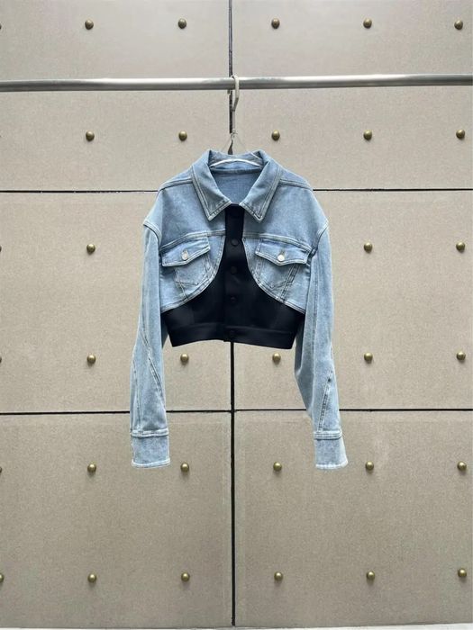 Дънкови якета balenciaga mugler acne studio