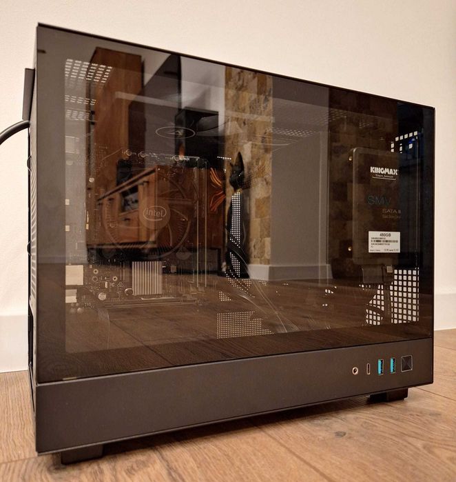 PC Mini-ITX Ultra-Compact i5-8400 | 16GB RAM | 256GB+480GB SSD | Asus H310I-Plus R2.0 | Sursă Seasonic | Carcasă Deepcool CH160 | Win 11 Pro