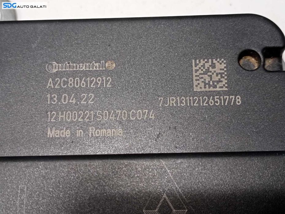 Unitate Modul Calculator Airbag Dacia Logan 2 2012 - 2020 Cod A2C80612912 [M4354]