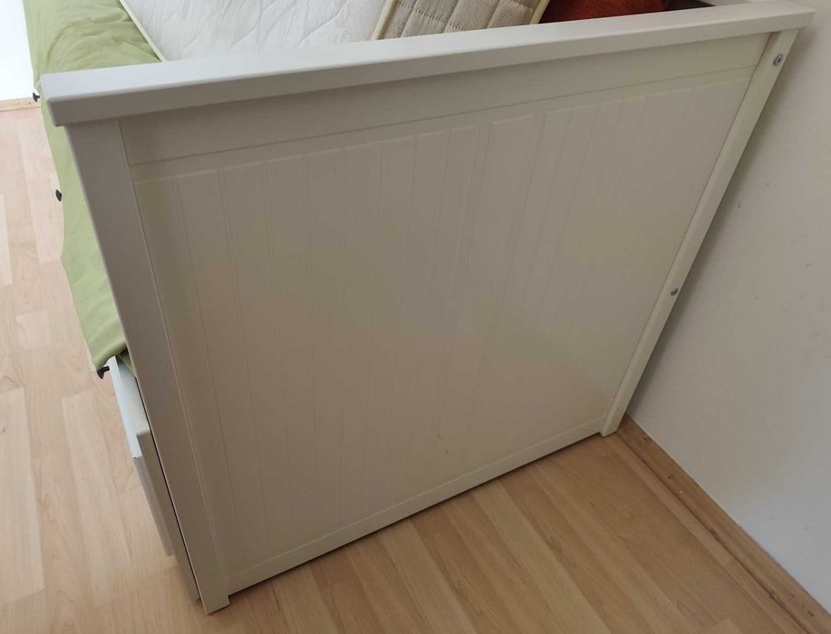 IKEA HEMNES divan alb, 3 sertare + 2 saltele ÅFJÄLL, demontat
