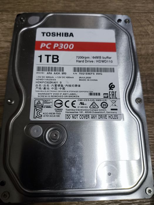 HDD 3,5" Жёсткие диски б/у