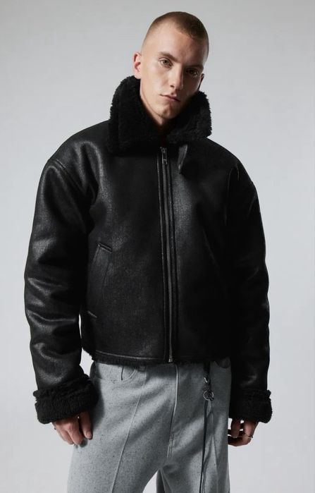 Уникално яке WEEKDAY  sim shearling.XL-XXL